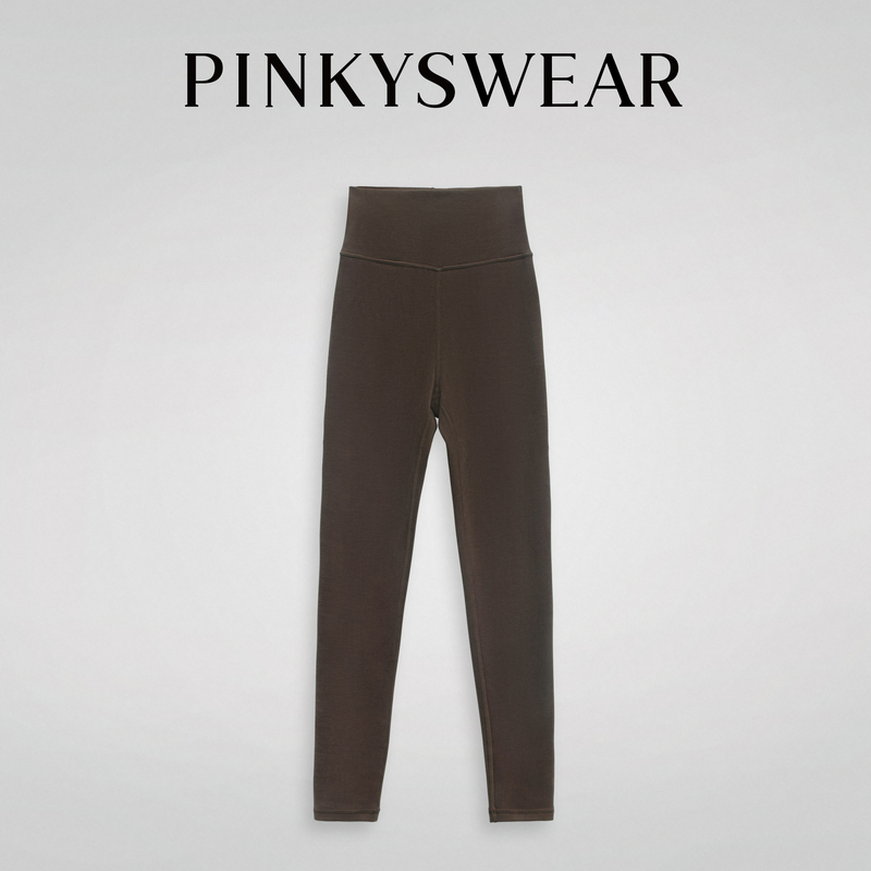 【画界】磨毛极简风保暖长裤高腰女打底裤休闲裤瑜伽女士QK9105