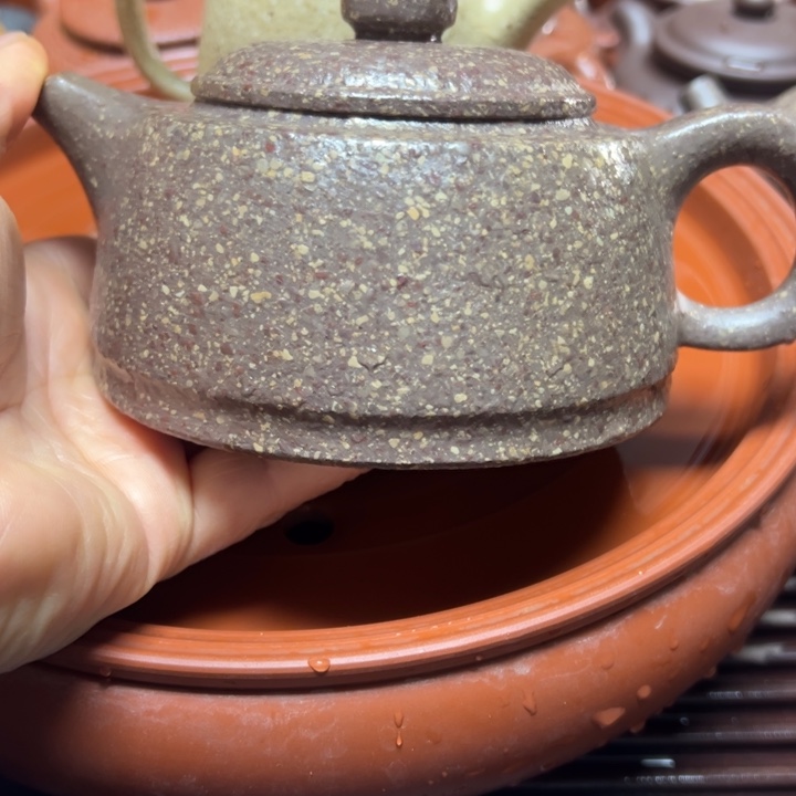 靓***马紫砂茶壶宜兴原矿龙背青