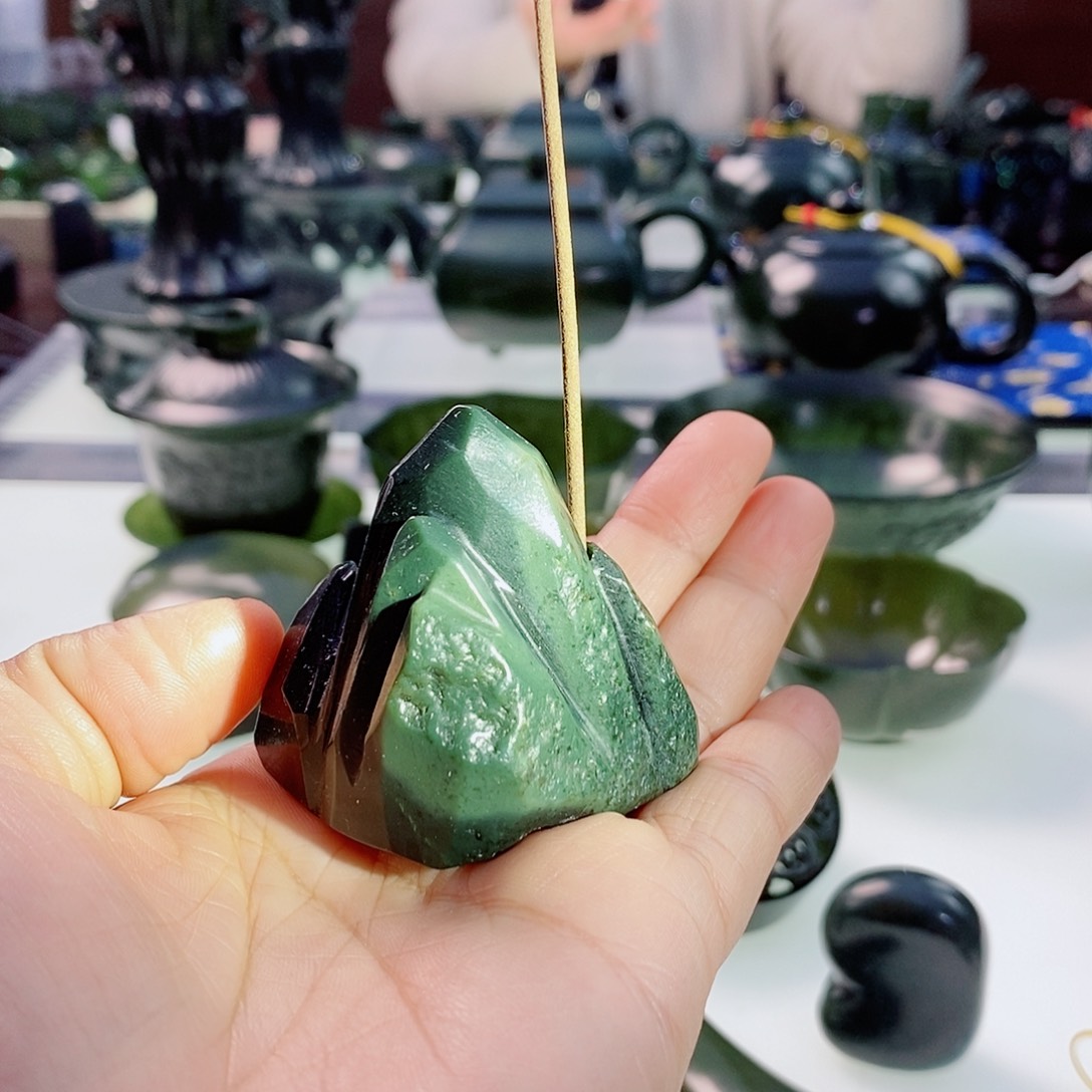 和田玉（青玉）摆件未镶嵌