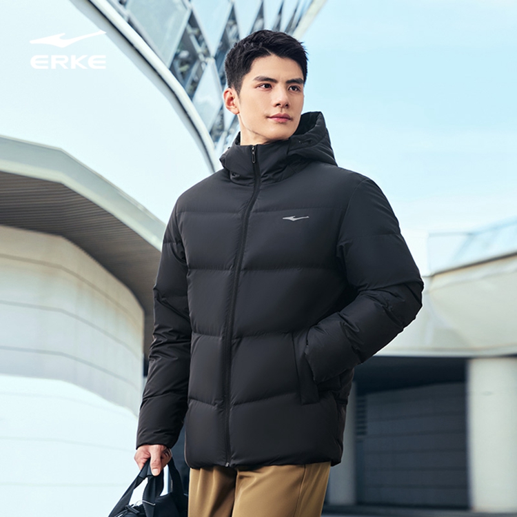 【梁爸专属】鸿星尔克防泼水羽绒服夹克男女同款外套-51225401003
