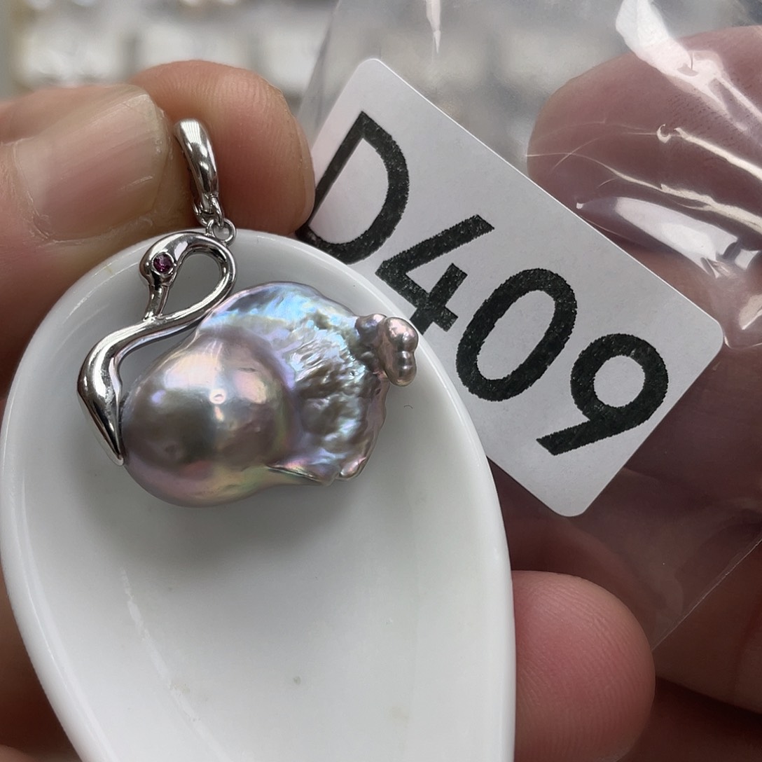 淡水珍珠颈饰银S925镶嵌