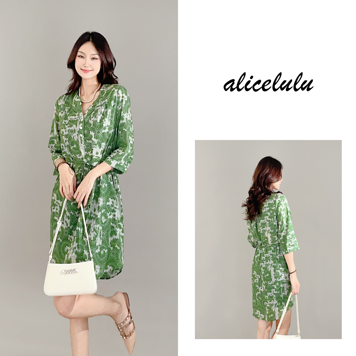 [alicelulu] “假日清风”连衣裙 清新淡雅 轻柔凉感 S2138625W