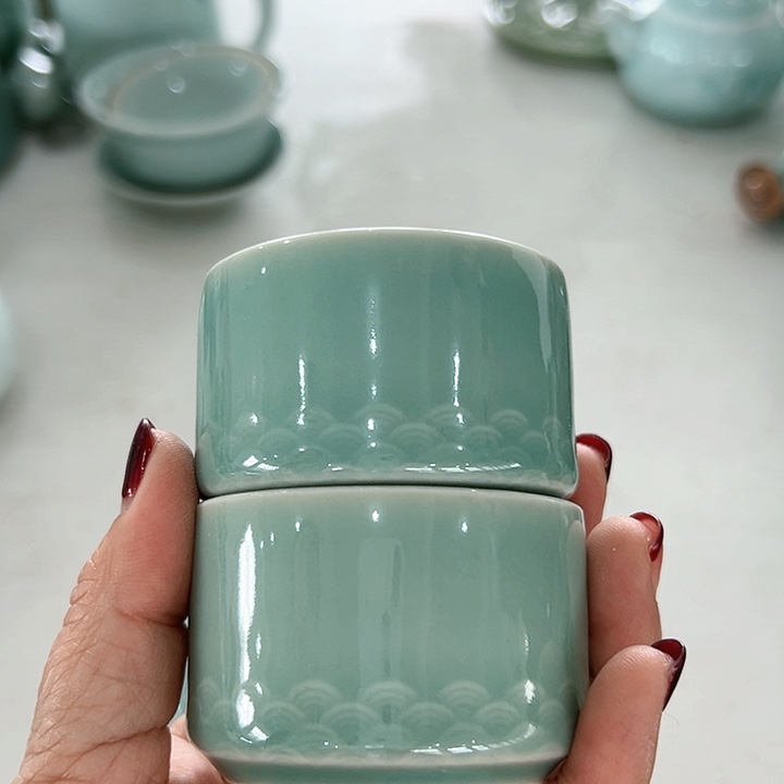 小米茶器龙泉青瓷