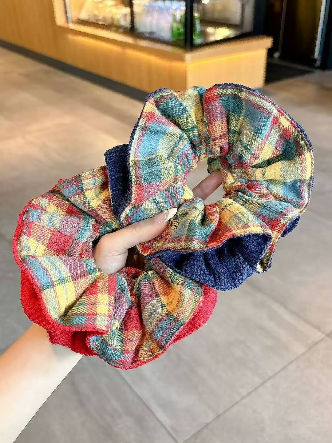 简约头绳手工时尚复古气质可爱百搭编织法式发绳ins韩版