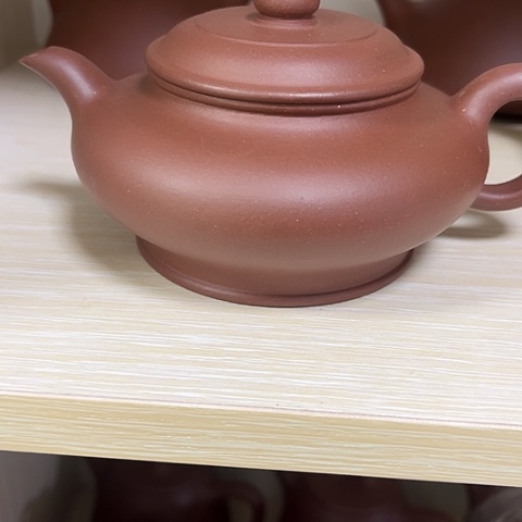 紫砂茶壶底槽清虚扁260c c