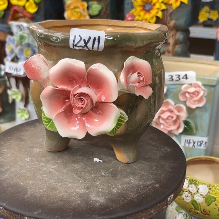 紫砂花盆粗陶材质多肉花盆