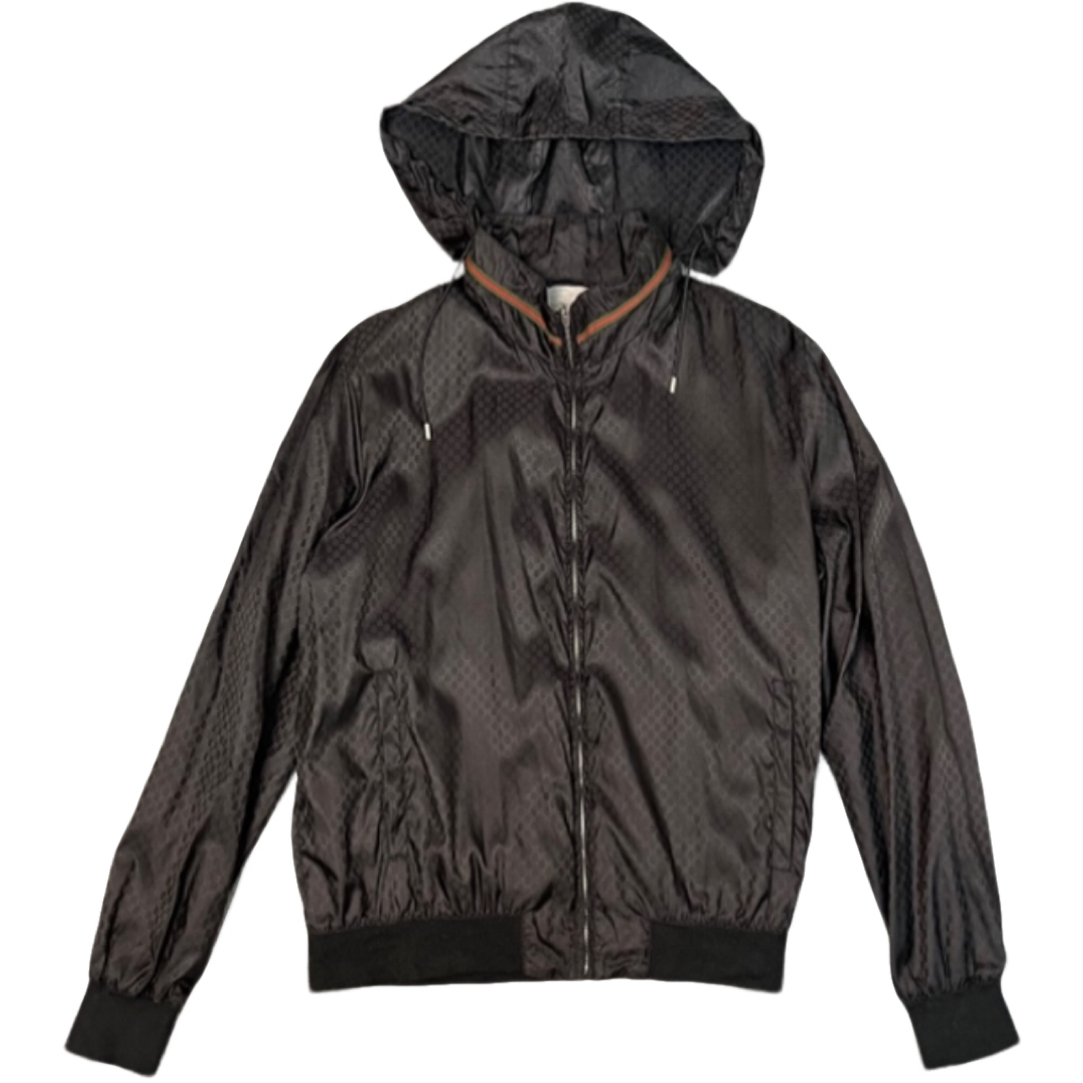 未使用 GUCCI/古驰 黑色满印冲锋衣/尺码54