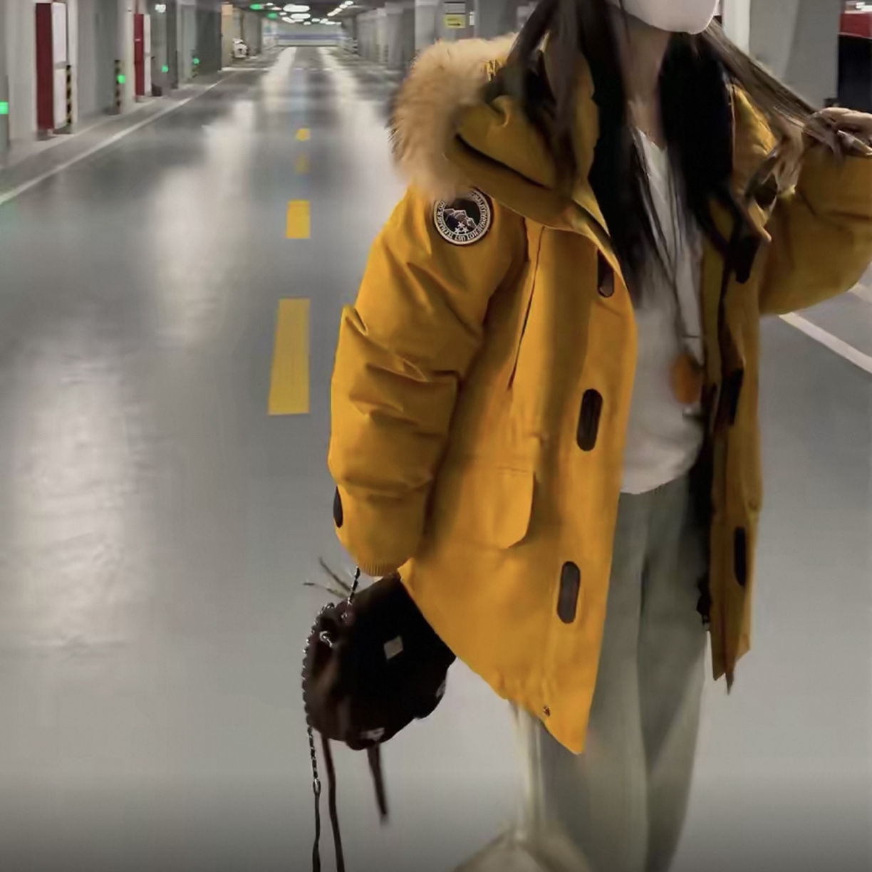 大码女装工装宽松派克服棉服女韩系学院风时尚保暖外套