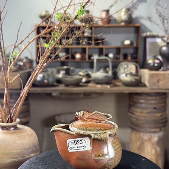 #923柴烧裸烧窑变玉化一鸣惊人宝瓶