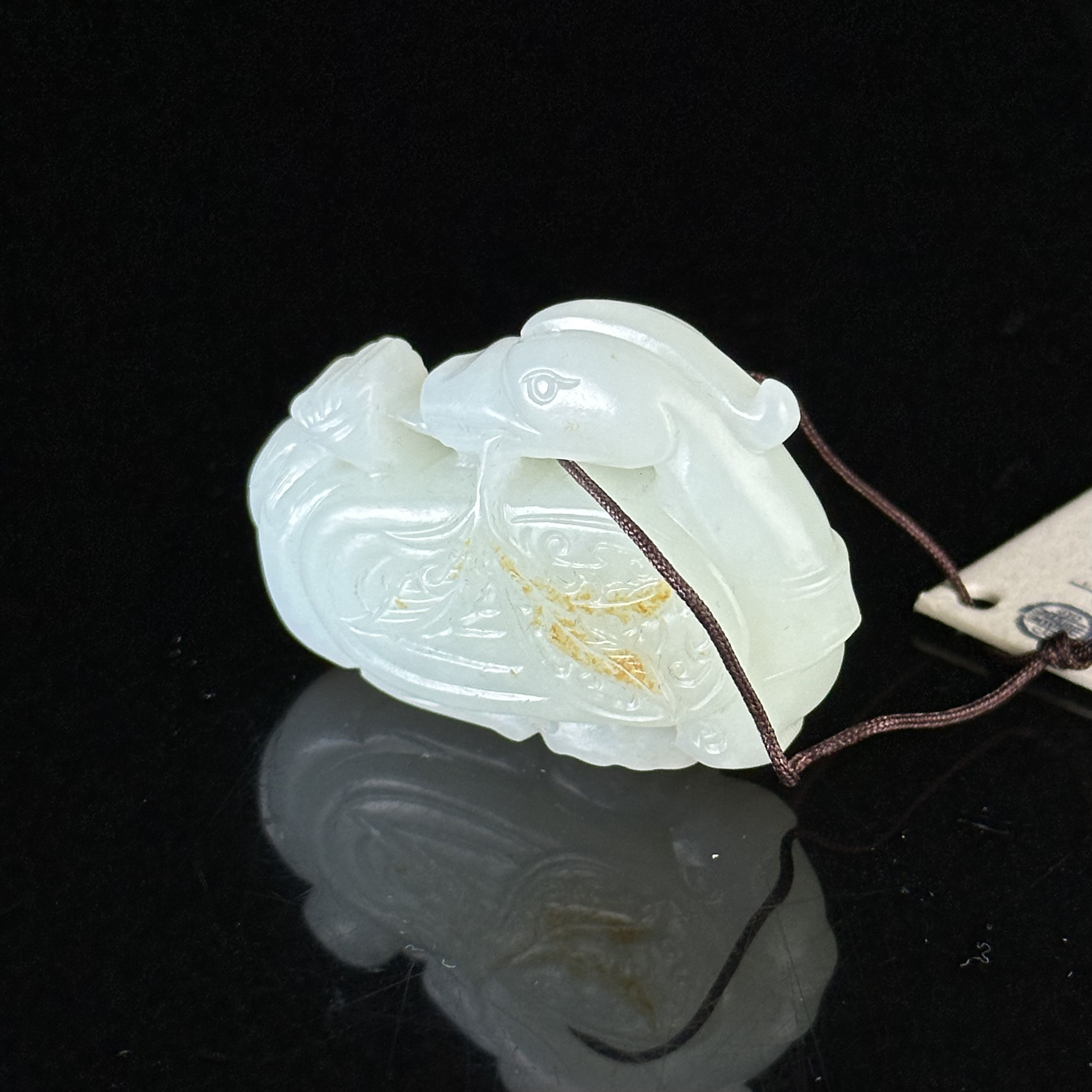 清和田玉鸳鸯佩 ZR121113005*【上海兰馨】