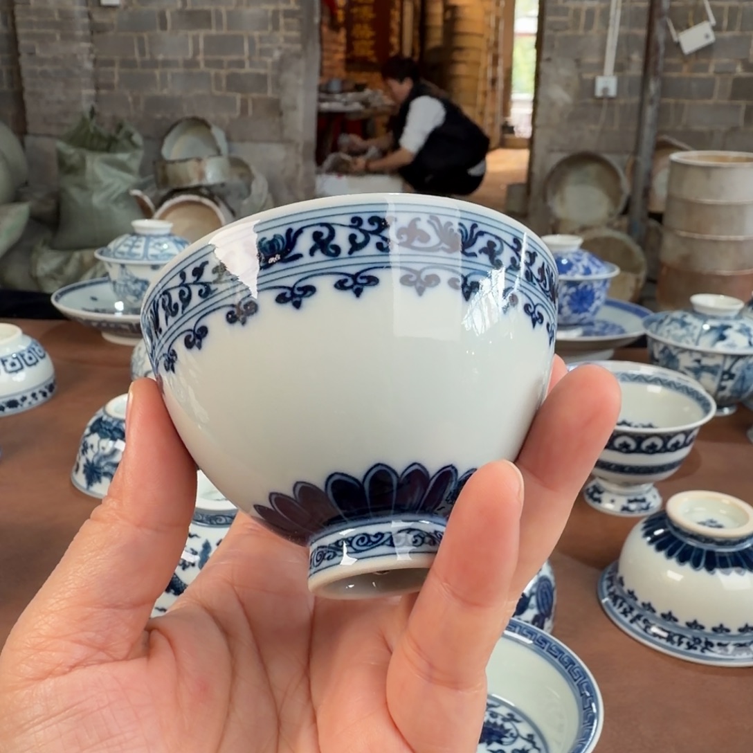 龙***茄景德镇陶瓷手工手绘