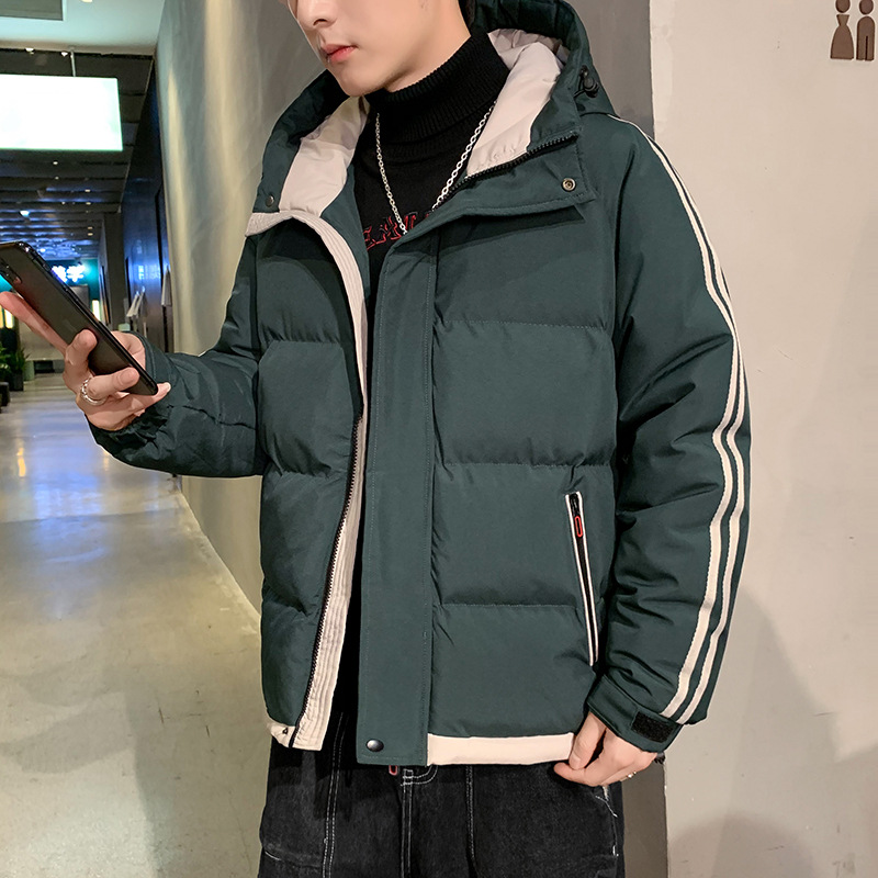 2025休闲男士加厚潮流韩版秋冬冬季保暖百搭时尚棉衣棉服上衣