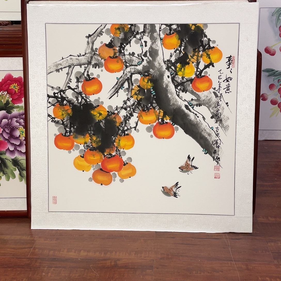 国画带框尺寸83*83厘米