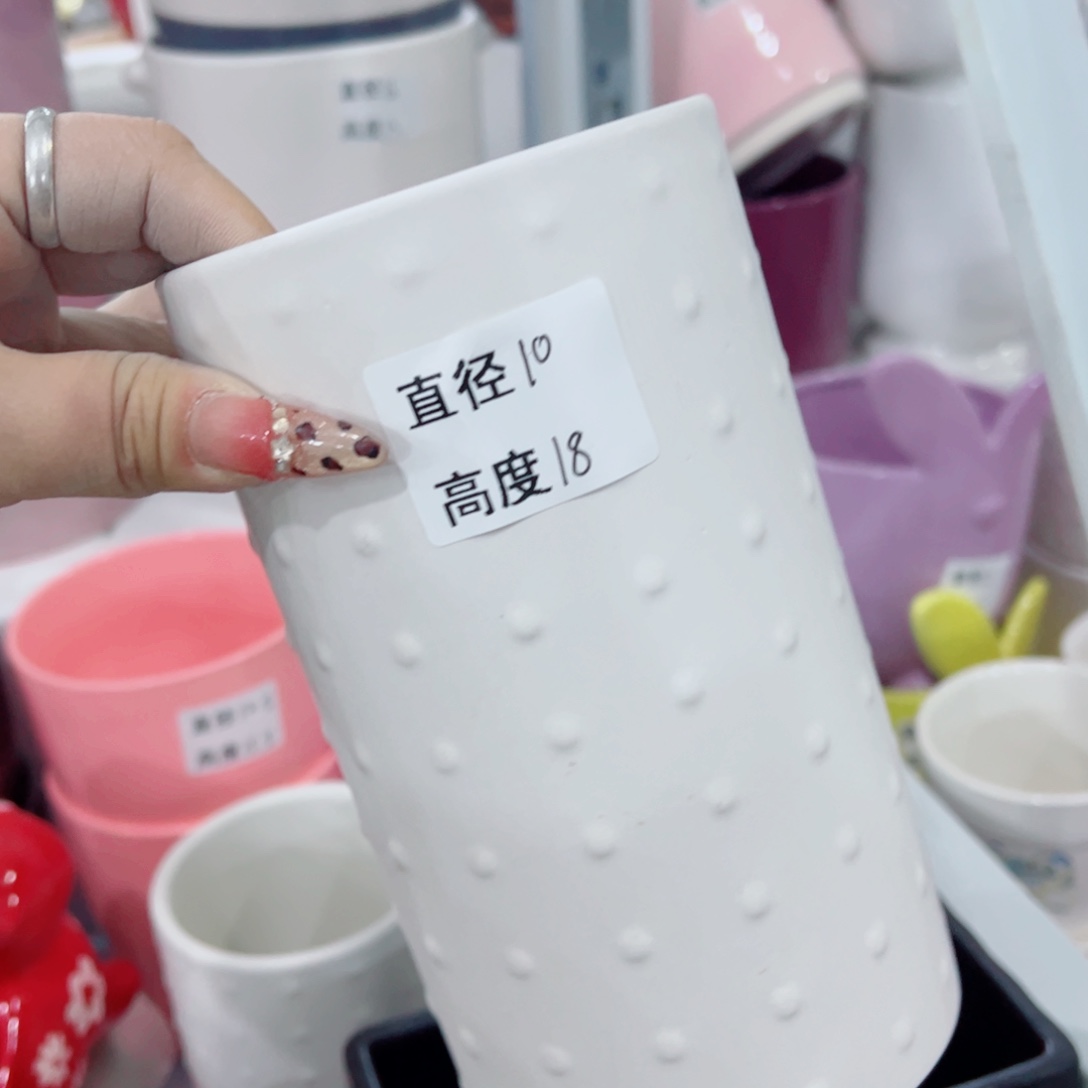 有孔，陶瓷花盆满10米包邮发货