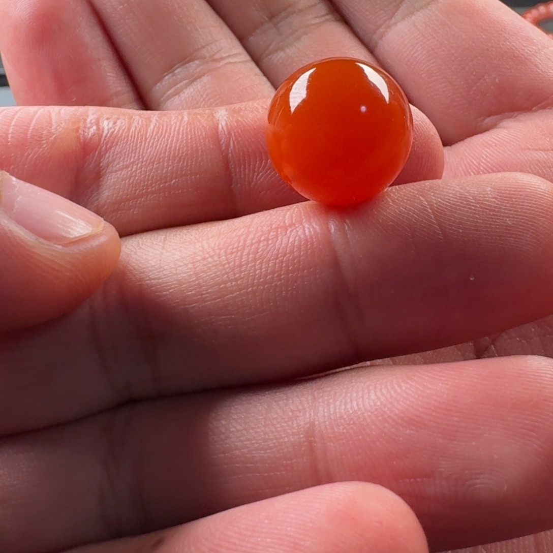 南红玛瑙未镶嵌圆珠15.1