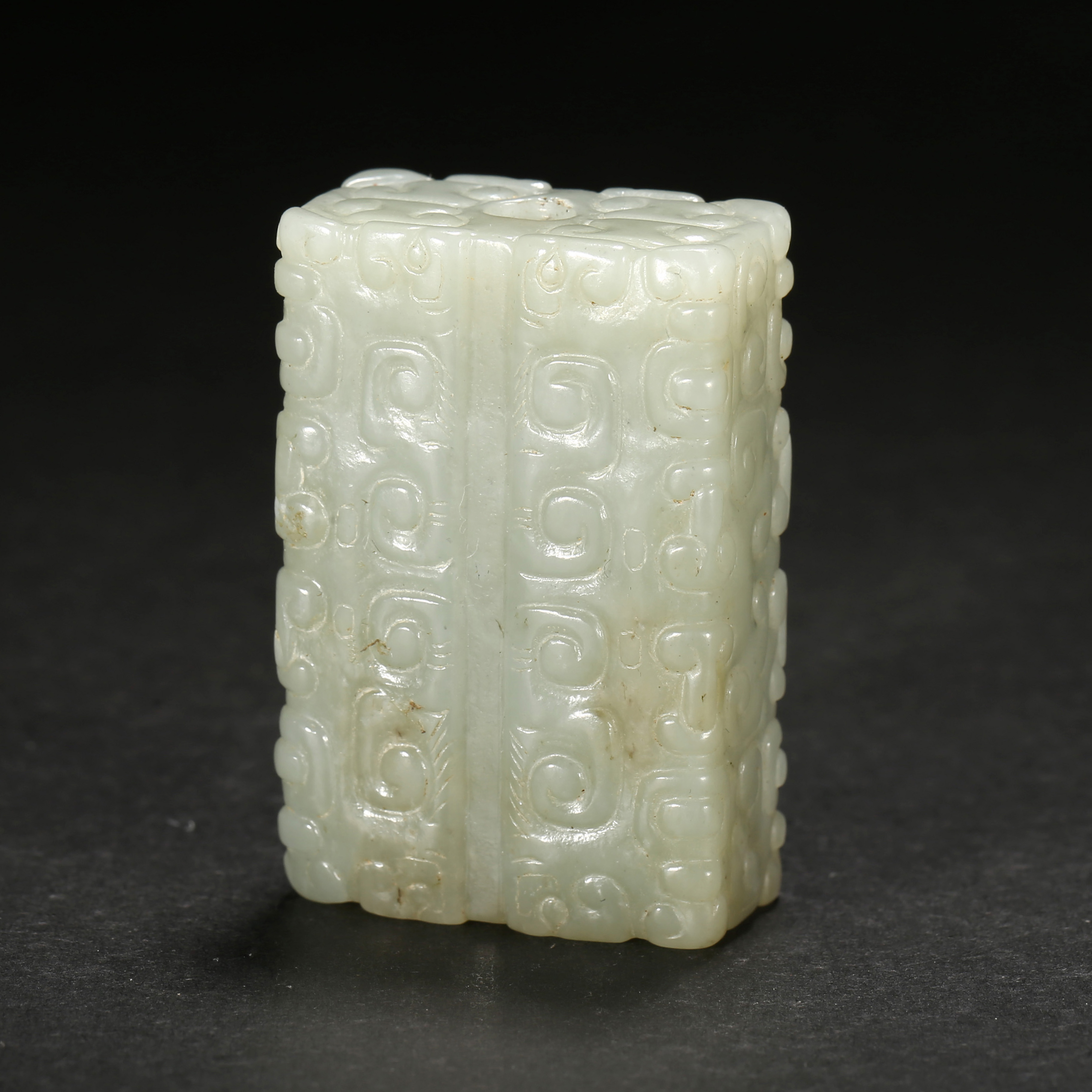 明代*卷云纹玉勒/01LCL0767/和田玉【北京文博】