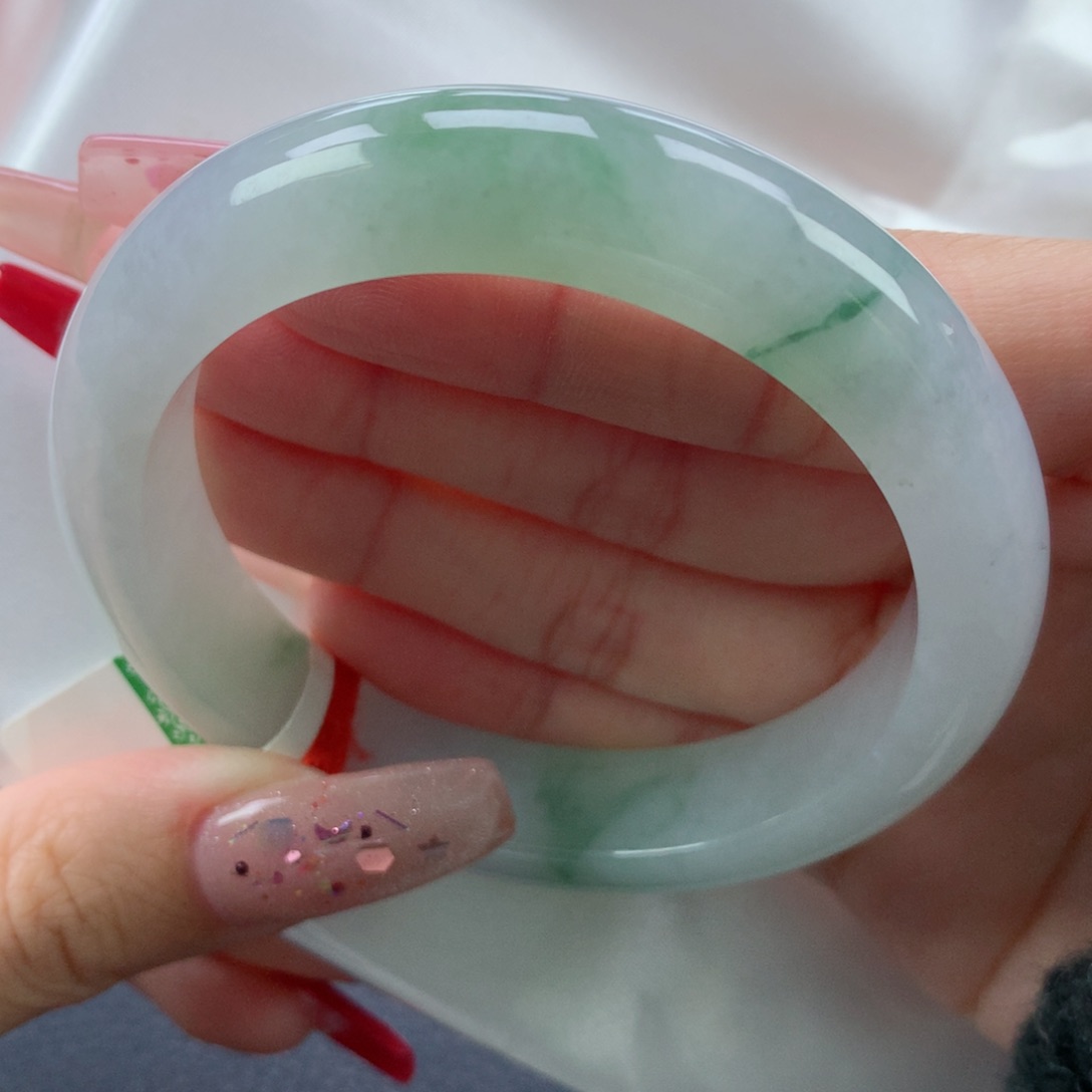 翡翠手镯未镶嵌55.8正圈