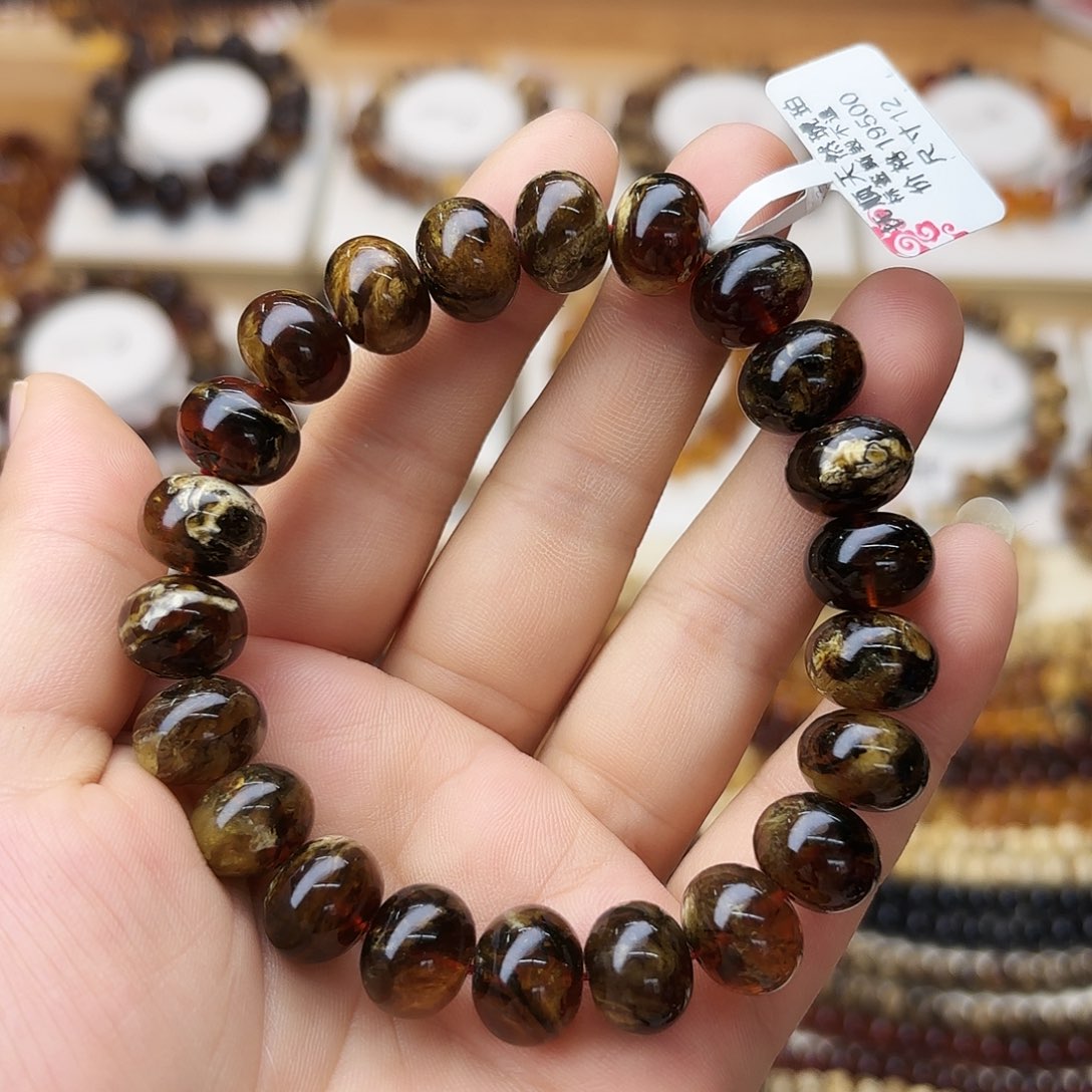 琥珀未镶嵌裸石十二91421