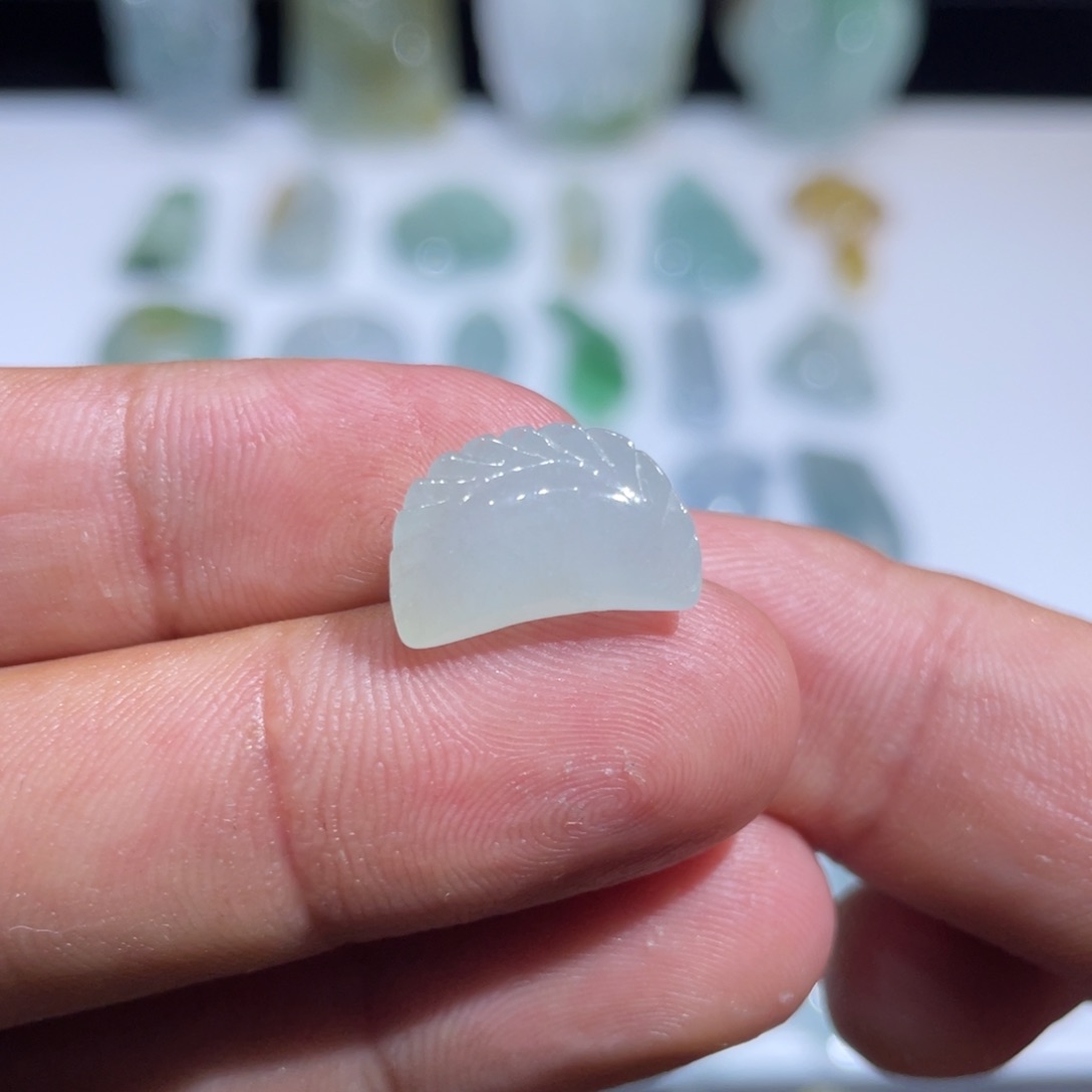 颈饰未镶嵌翡翠水饺