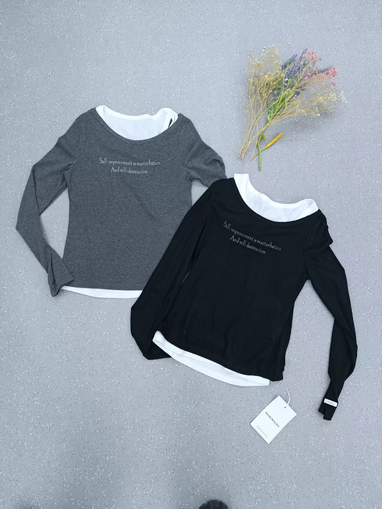 春款薄料真两件小衫