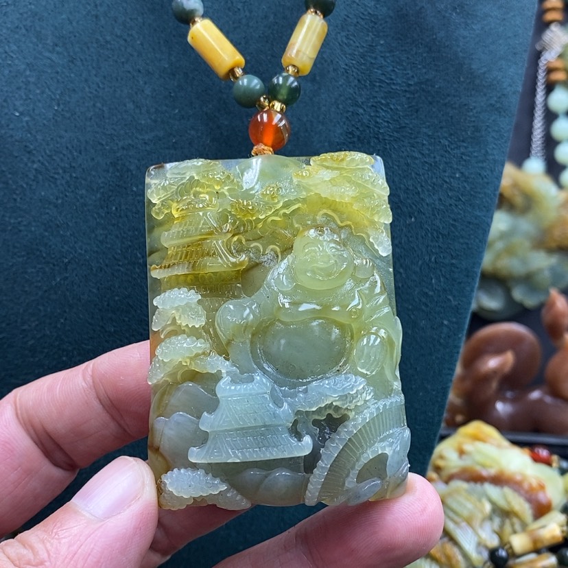 【闪购商品】未镶嵌蛇纹石玉吊坠