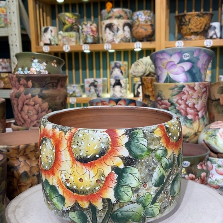 红陶景德镇艺术手绘作品