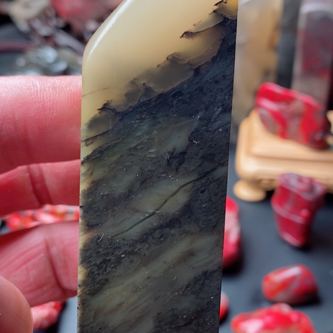 昌化鸡血石悟*昌化冻石印章