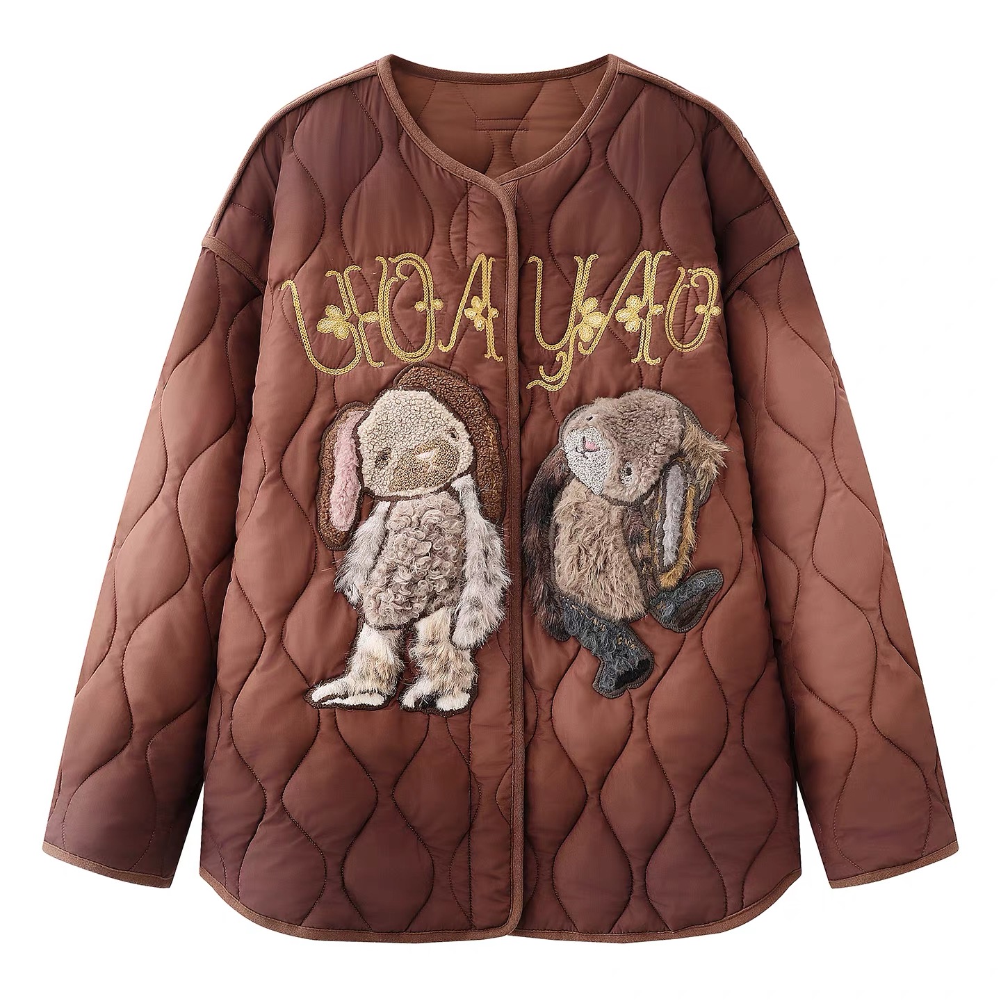 【G5257】25冬季新奇幻精灵兔子精灵内胆棉服上衣外套