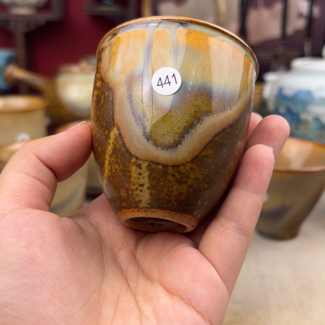 杯纯手工柴烧主人杯