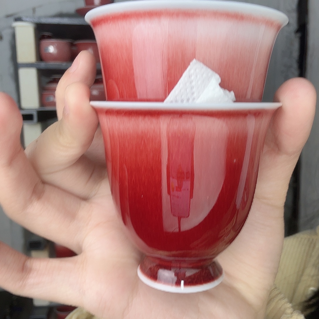 财***班瓷片景德镇郎红陶瓷