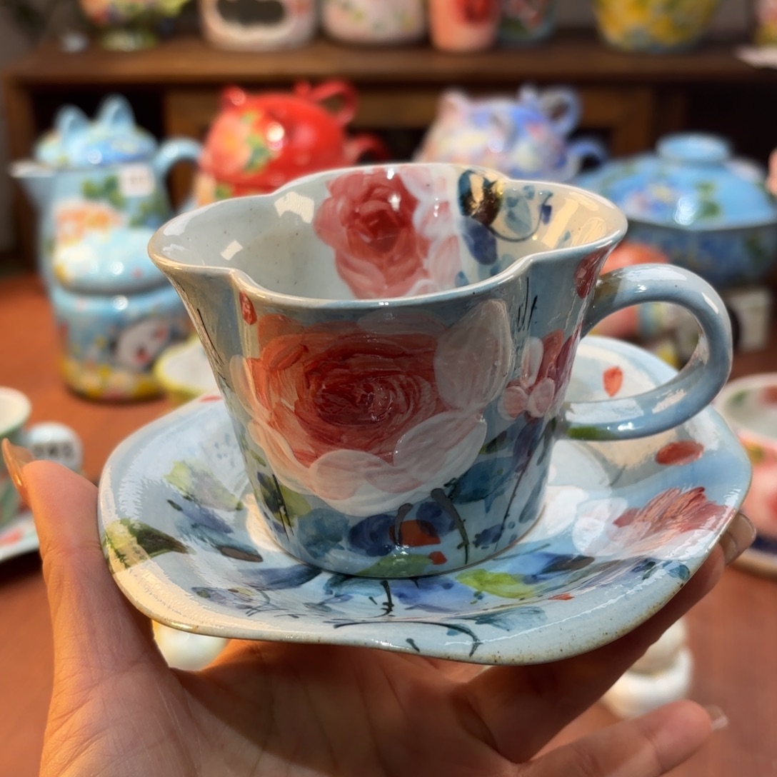 景德镇手绘高温釉下彩陶瓷茶具景德镇手绘高温釉下彩陶瓷茶具