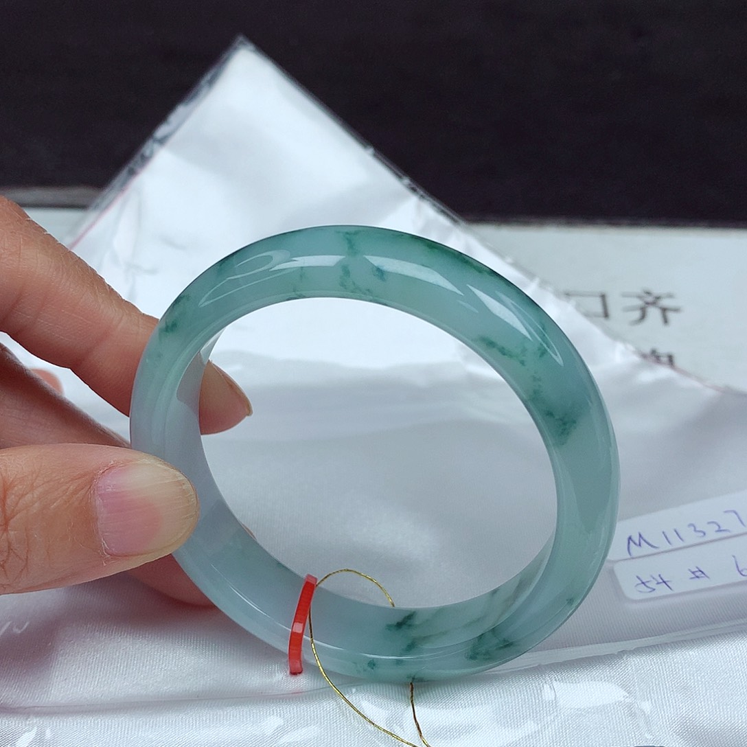 未镶嵌手镯翡翠54圈3270