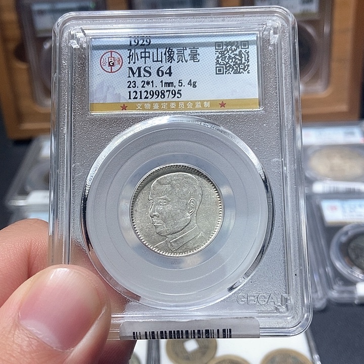 银董董古泉孙像银币8795