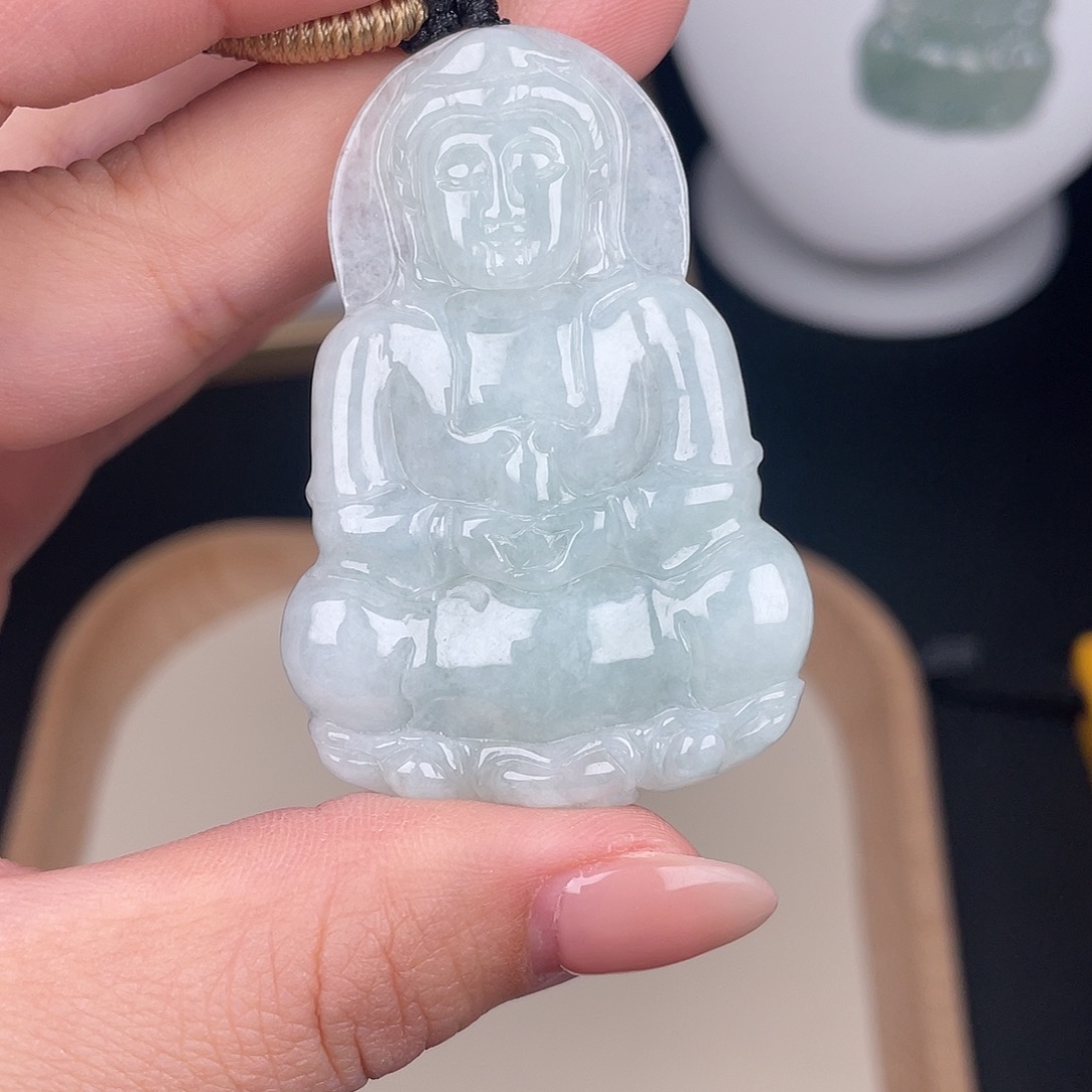 翡翠未镶嵌颈饰za028-6