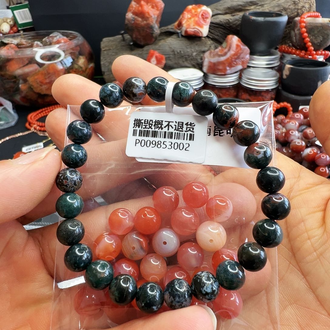 南红玛瑙手串未镶嵌3002