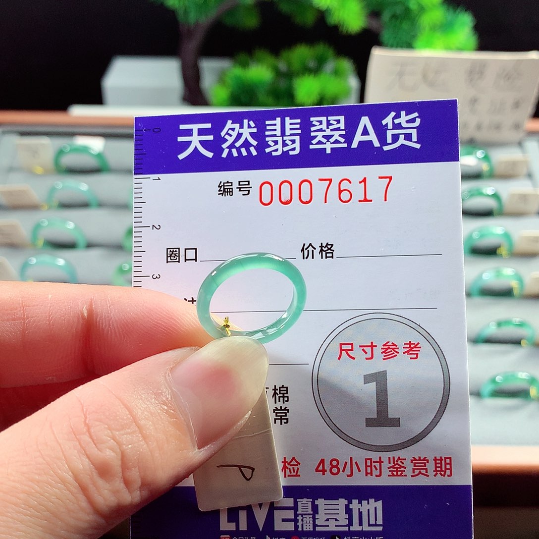 翡翠戒指未镶嵌9号