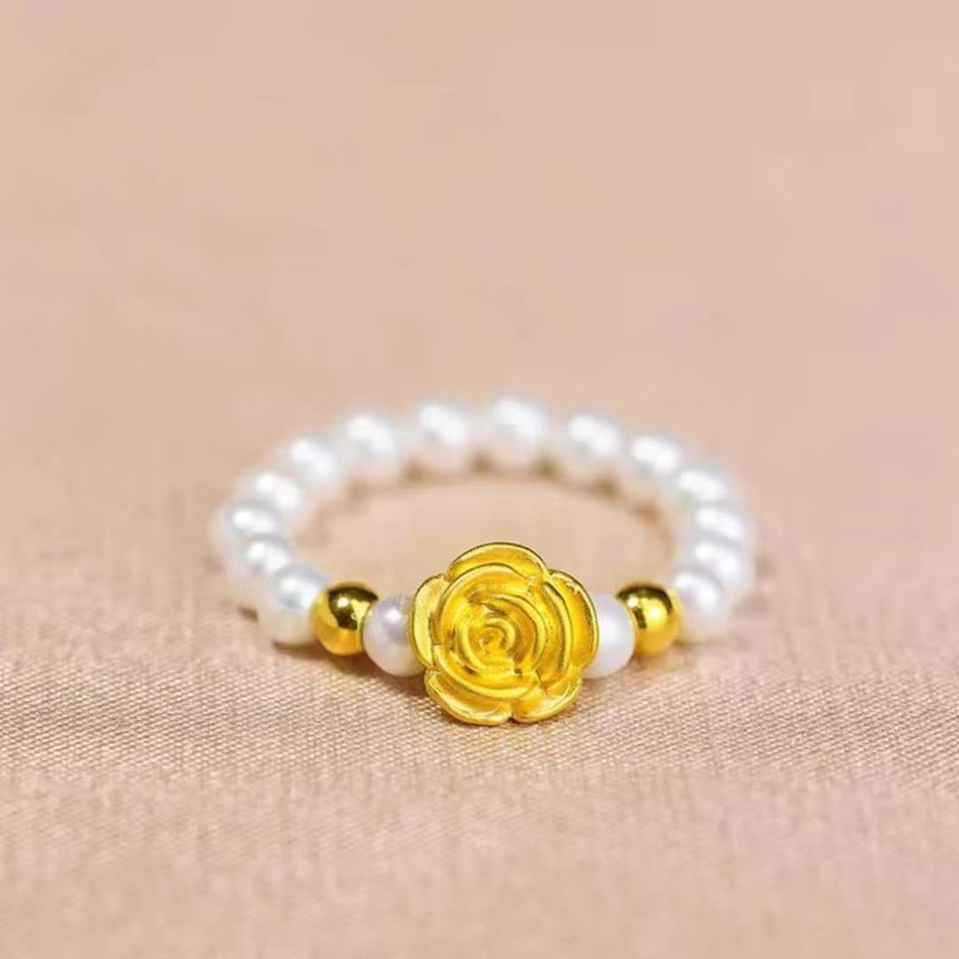 【新店补贴GJ】玫瑰花戒指2025新款送妈妈礼物