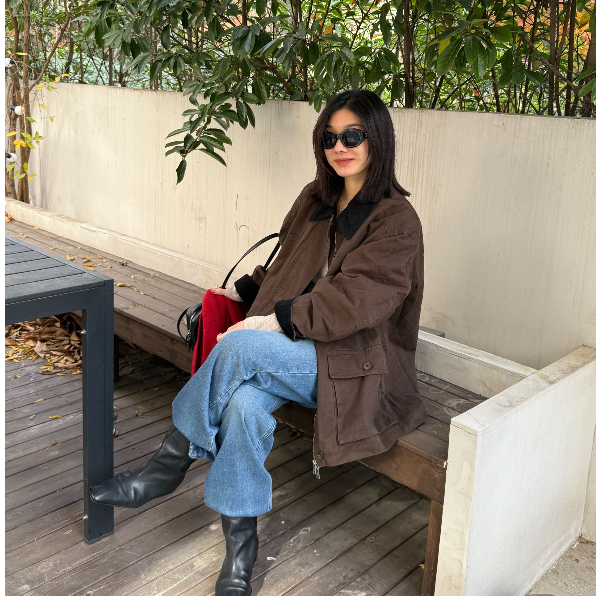 秋冬简约爆款上衣飞飞袖百搭毛针织衫复古短袖翻领