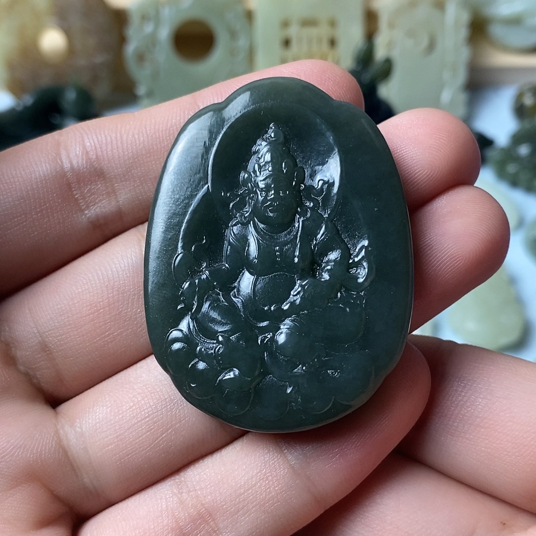 和田玉未镶嵌挂件