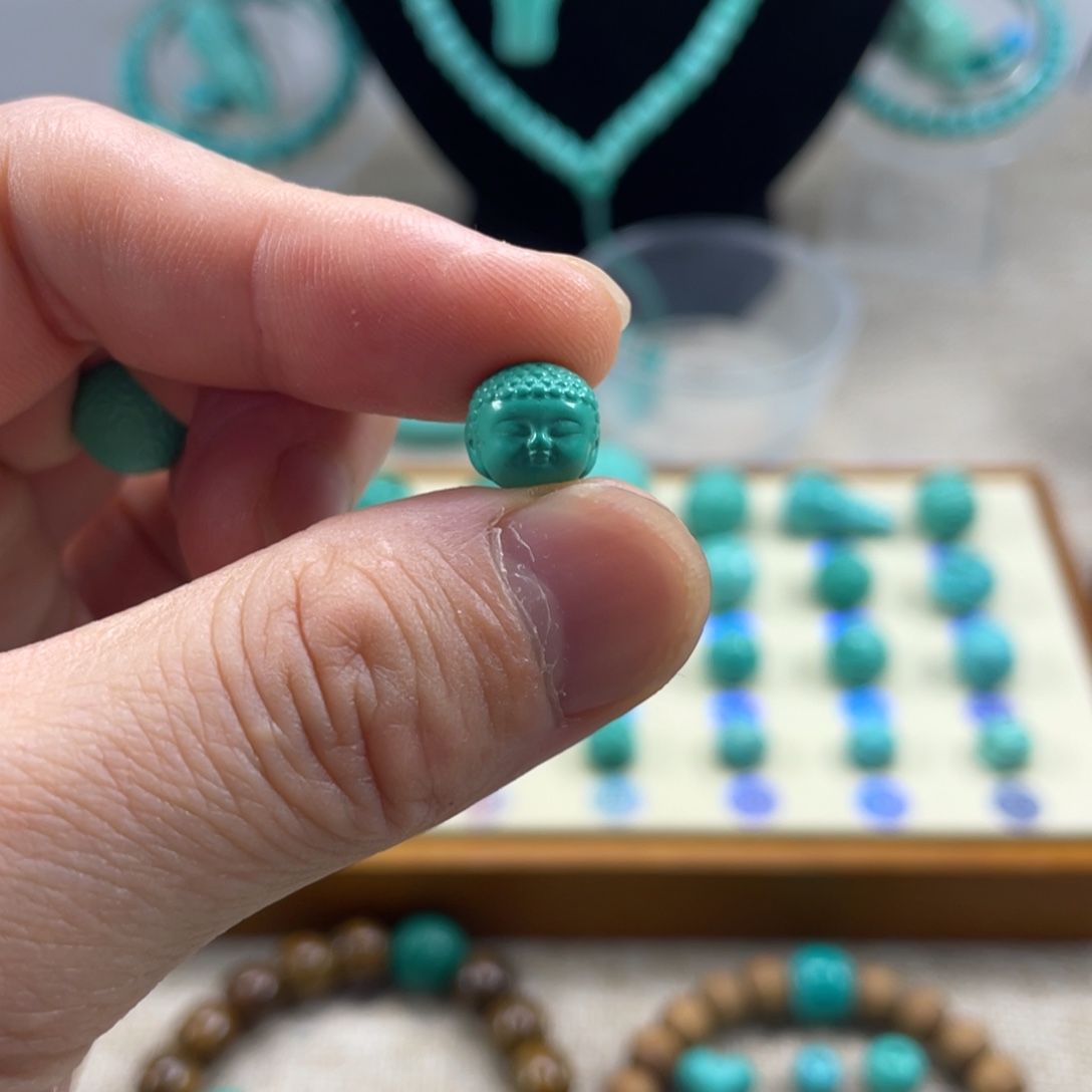 十堰手工雕刻配饰配珠，直径9