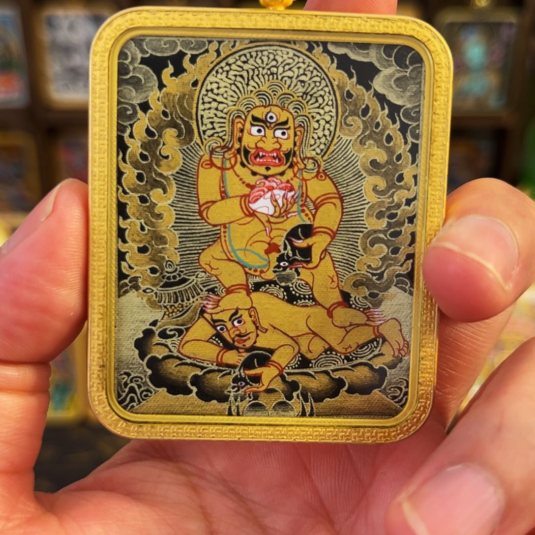 吊坠青海手工绘制黑姥爷