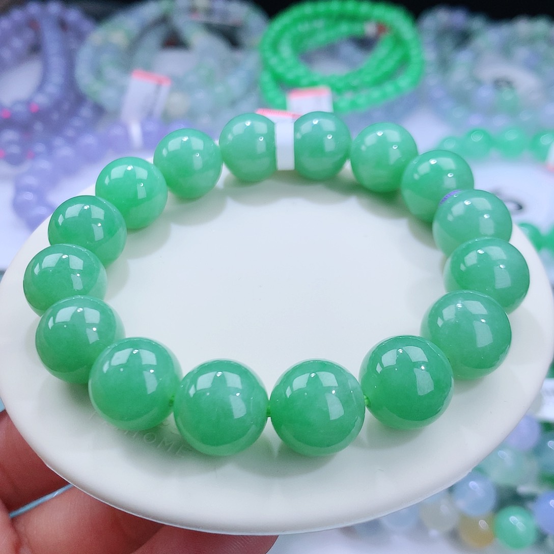 翡翠手链未镶嵌卡12.5