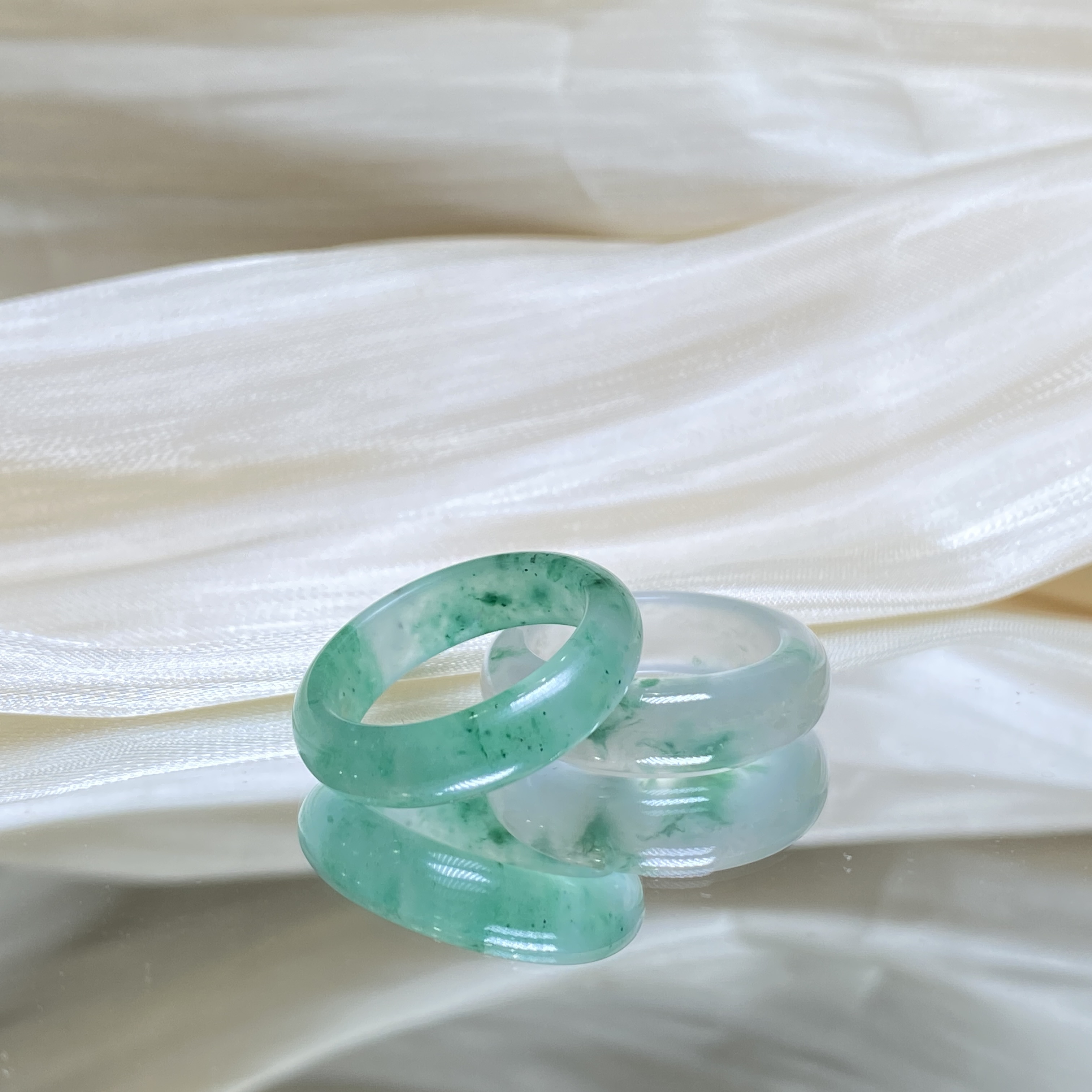 【小北好物】独龙玉戒圈QH33X358【多样性发一件】圈口9-22