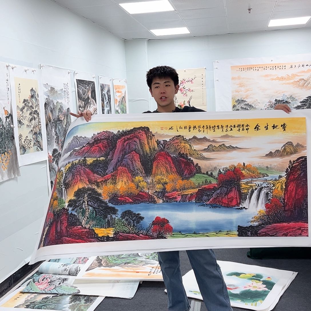 国画国画纯手工作品