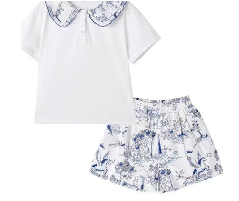 大庆仓货号11号款儿童裙子套装 库位v369