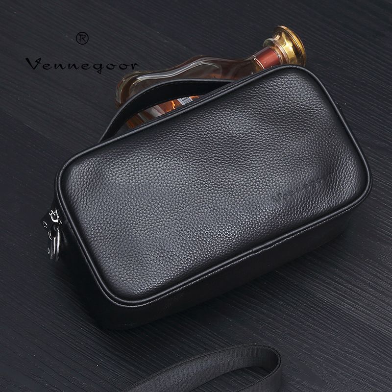 【VENNEGOOR】真皮男包商务小背包潮牌休闲多功能牛皮包单肩斜挎包