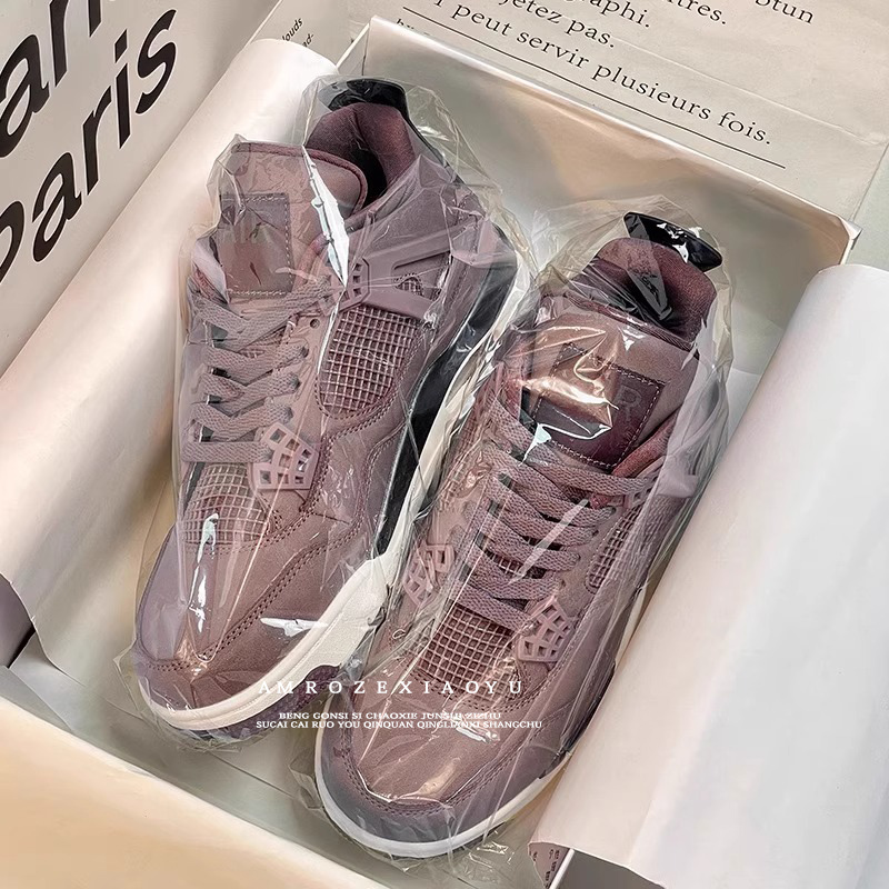 私藏系列！2025新款AJ4板鞋男女时尚百搭休闲鞋明星同款美式篮球鞋