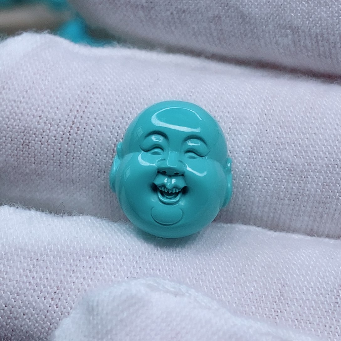 绿松石佛头未镶嵌