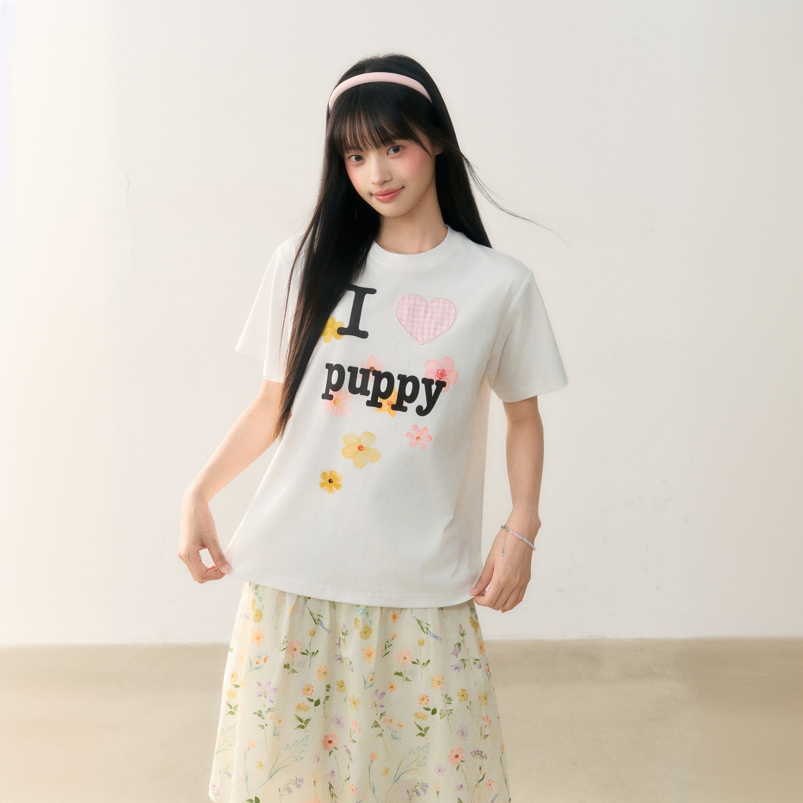 清umoumo乌蘑原创设计时尚通勤字母印花短袖T恤UMOTX12377