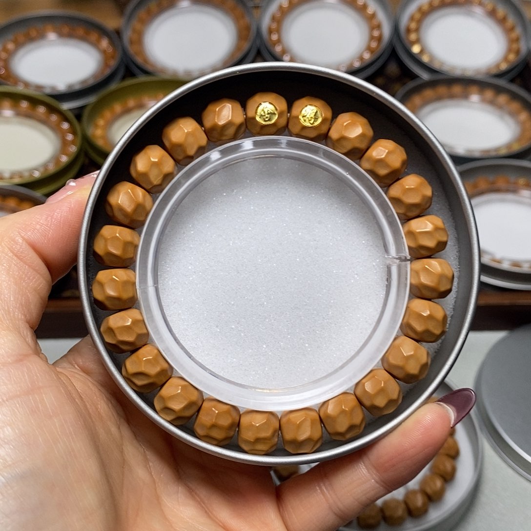 猴头核桃手串405号11左右18K双标黑金无相全品